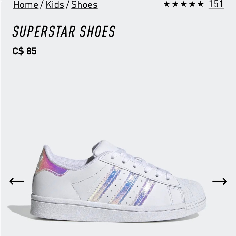Adidas Superstar Kids Shoes